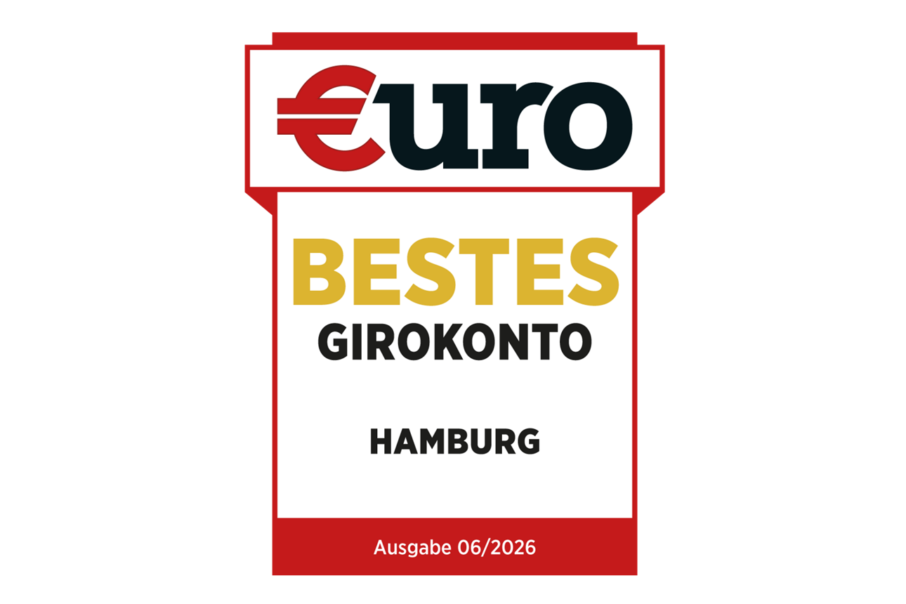 Logo Testsieger €uro-Magazin bestes Girokonto in Hamburg 2026