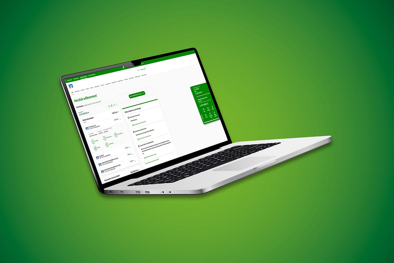 Laptop mit OnlineBanking