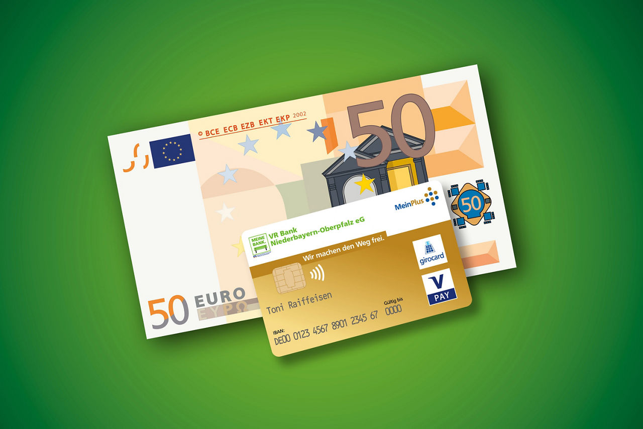 50 Euro Schein und girocard
