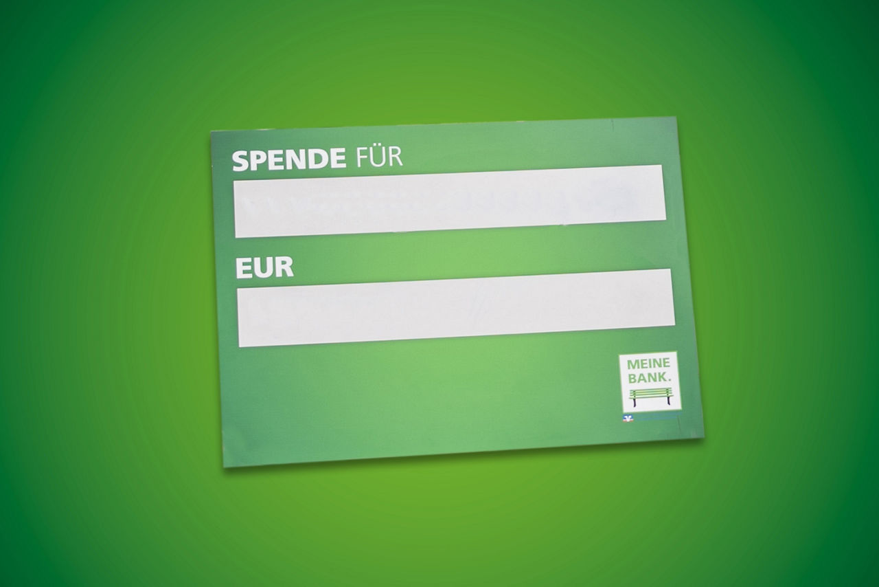 Spendenscheck