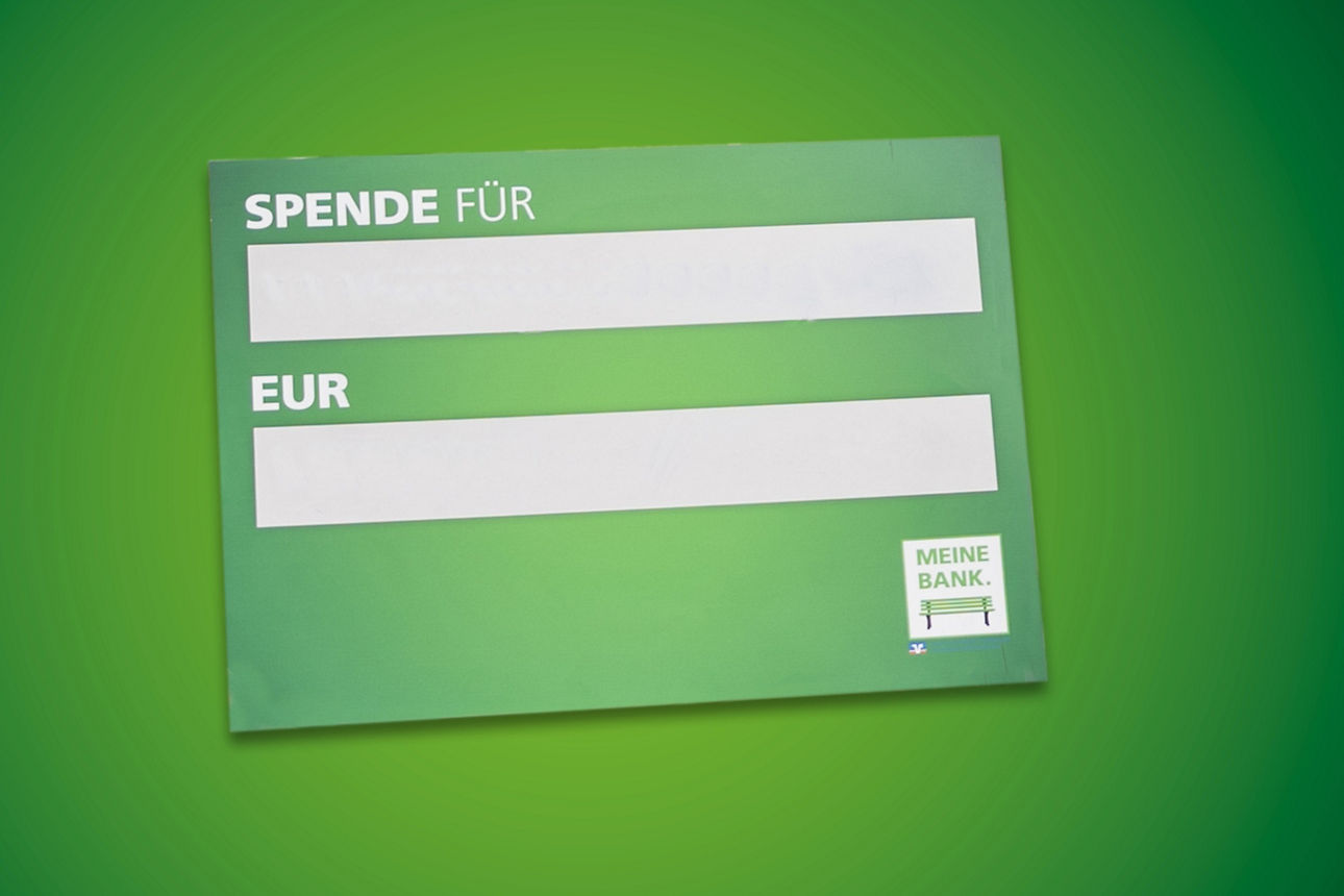 Spendenscheck