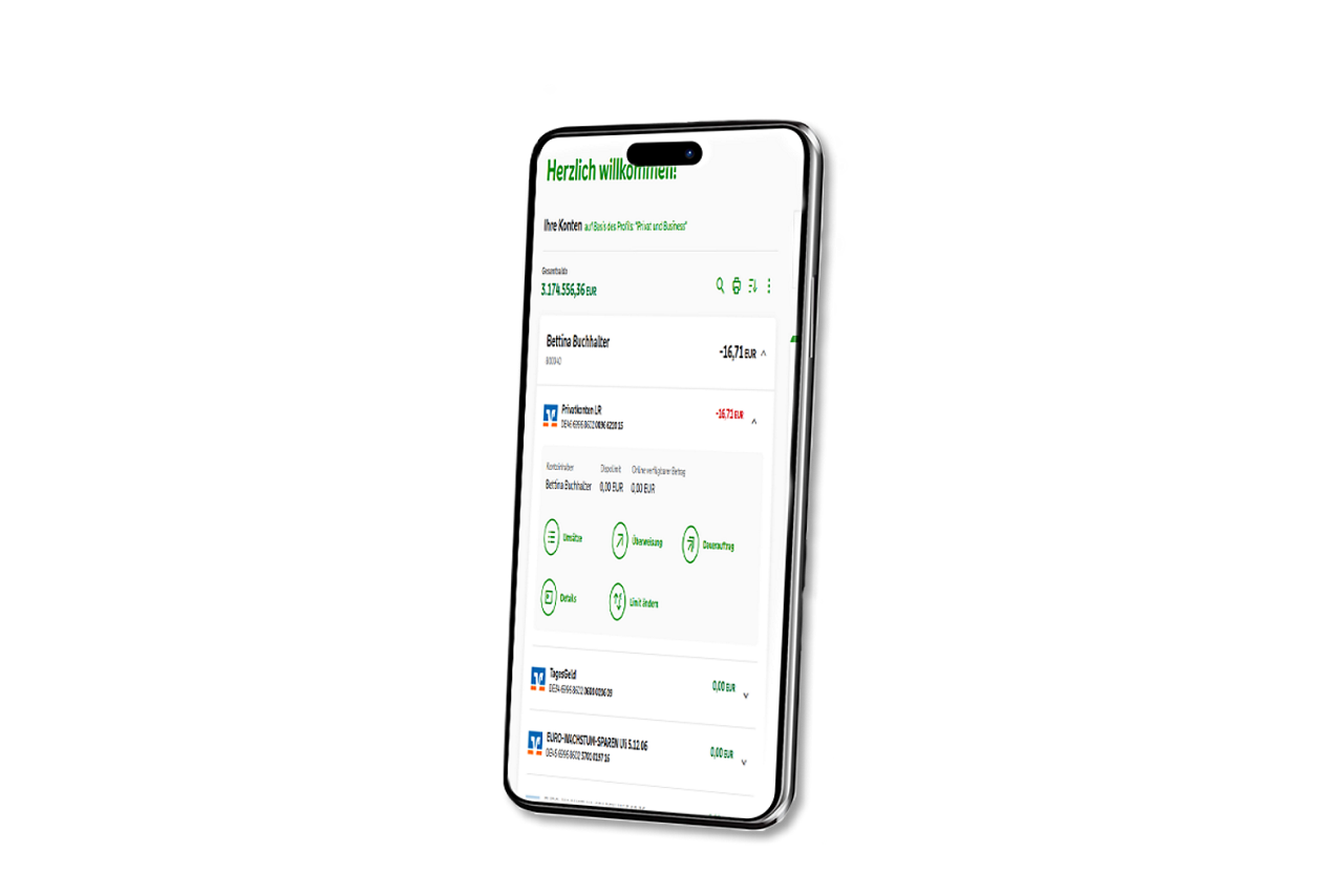Banking App am Handy