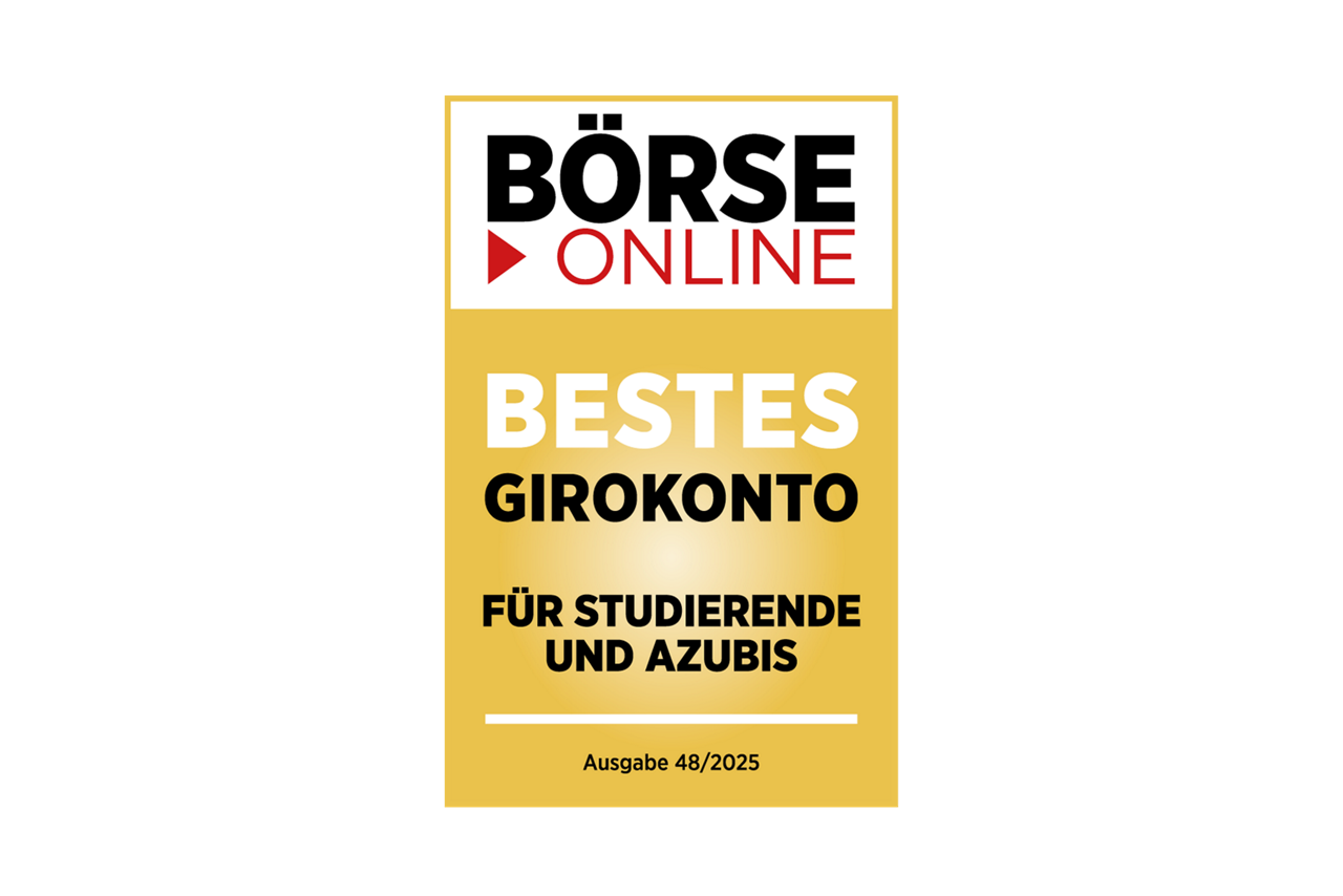 Siegel Börse Online für Bestes Girokonto für Studierende und Azubis