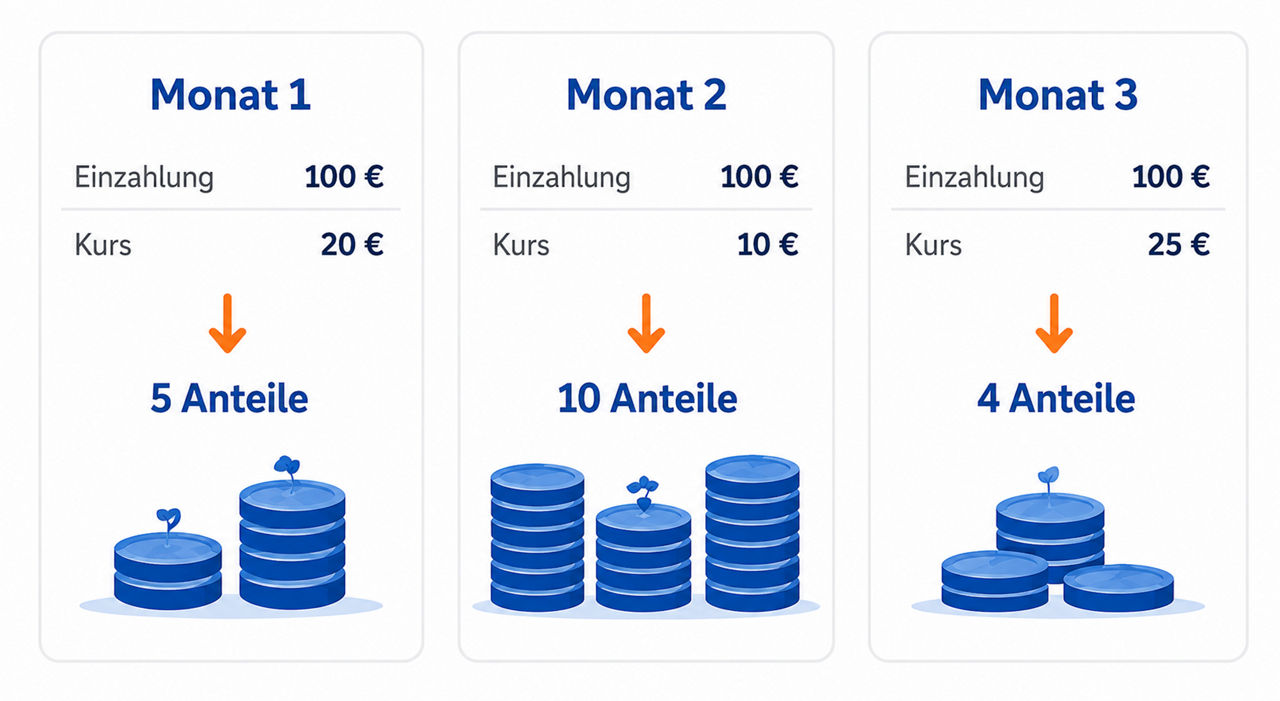 Cost-Average-Effekt Erklärung Darstellung
