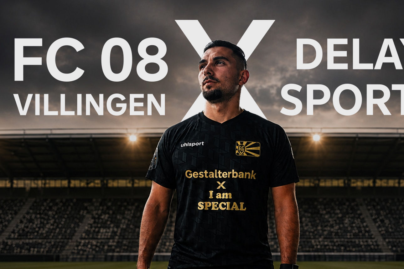 Ein Spieler des FC 08 Villingen trägt das Matchday-Trikot