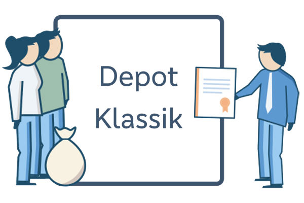 Depot Klassik gezeichnetes Icon