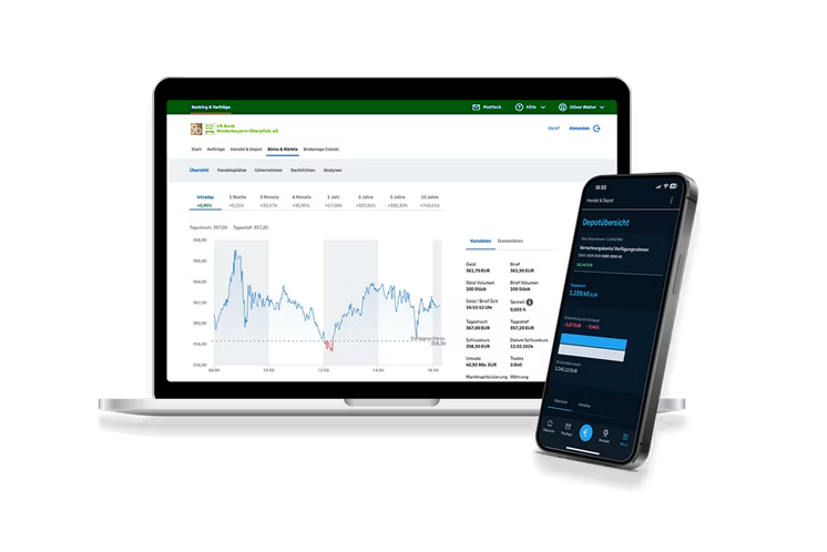 Depot im OnlineBanking und der App