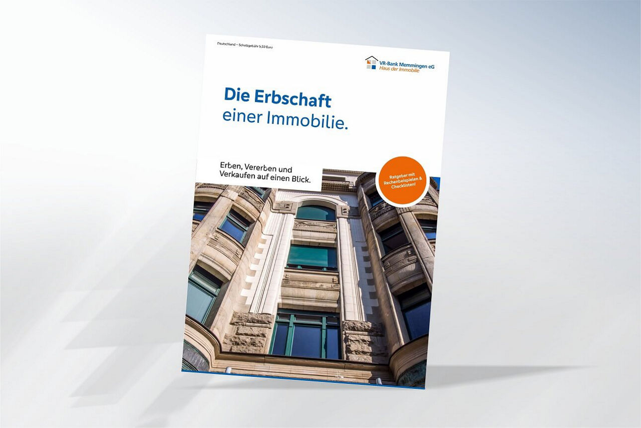 Titelbild der Ratgeber-Broschüre zum Thema: Die Erbschaft einer Immobilie