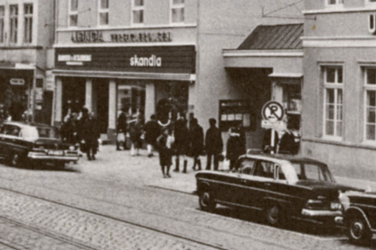 Historisches Bild der Union Bank in Flensburg