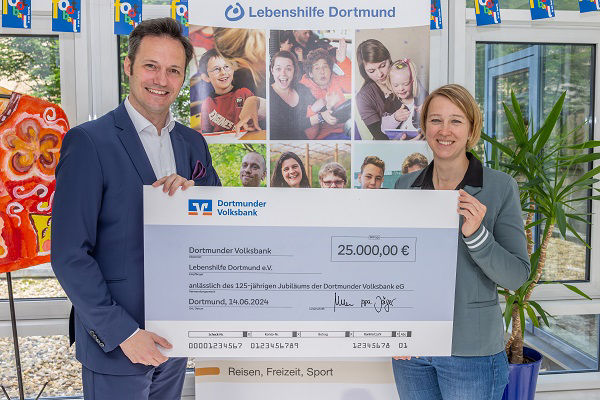 Volksbank unterstützt Lebenshilfe Dortmund