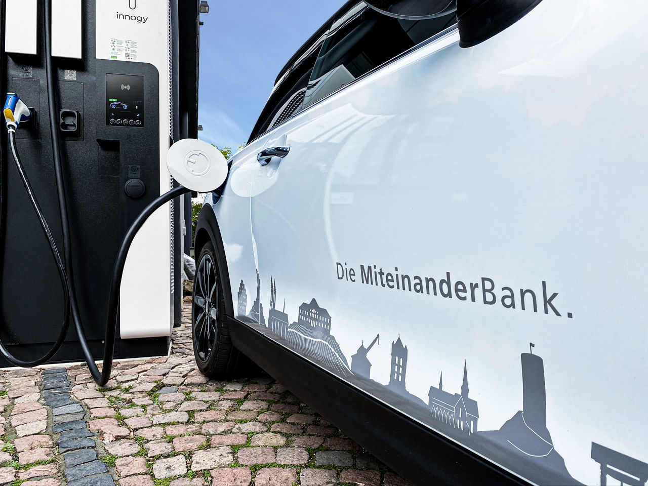 eTankstelle für unsere Kunden an der Hauptstelle in Geisenheim