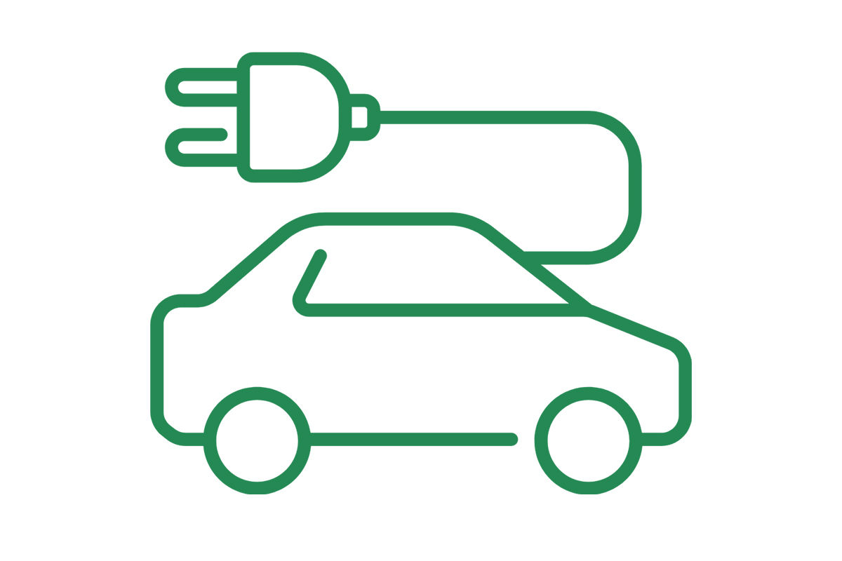 Auto mit Steckeranschluss