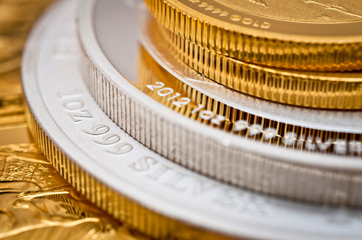 Gold- und Silbermünzen