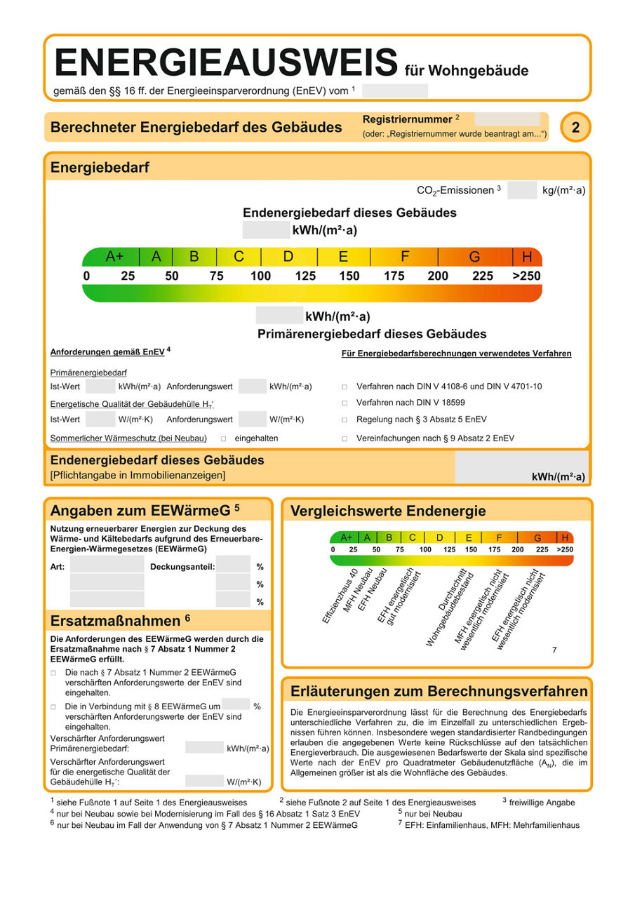 Energieausweis Beispiel