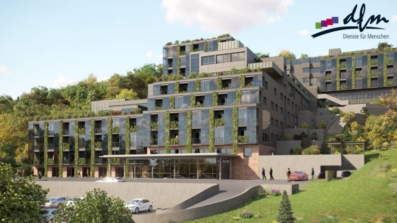 Planungsentwurf Klimafassade der Kennenburg von DfM in Esslingen