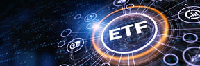 Eine KI-Illustration mit der Aufschrift "ETF"