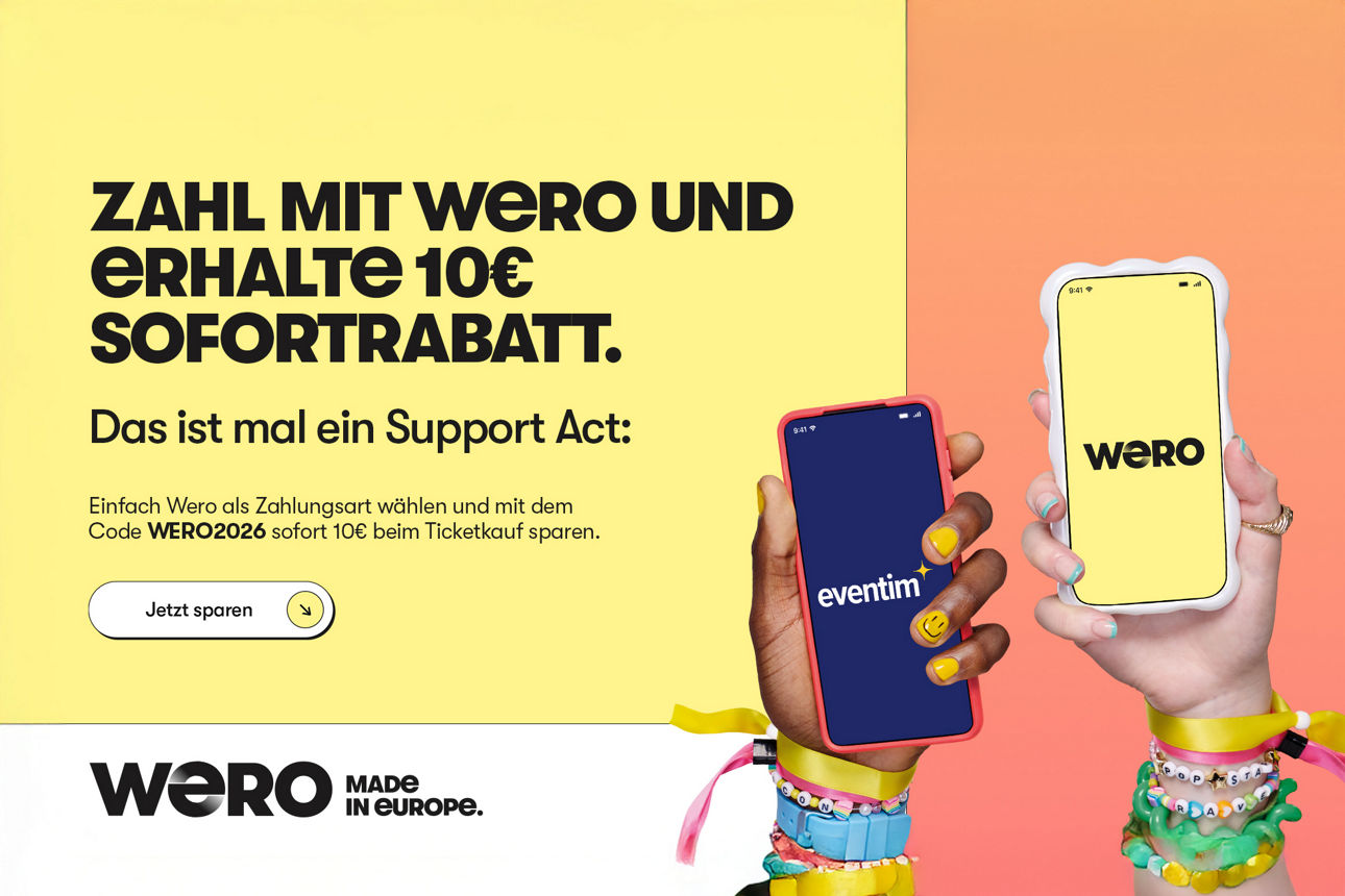 Visualisierung Eventim Wero Pay Rabatt Aktion