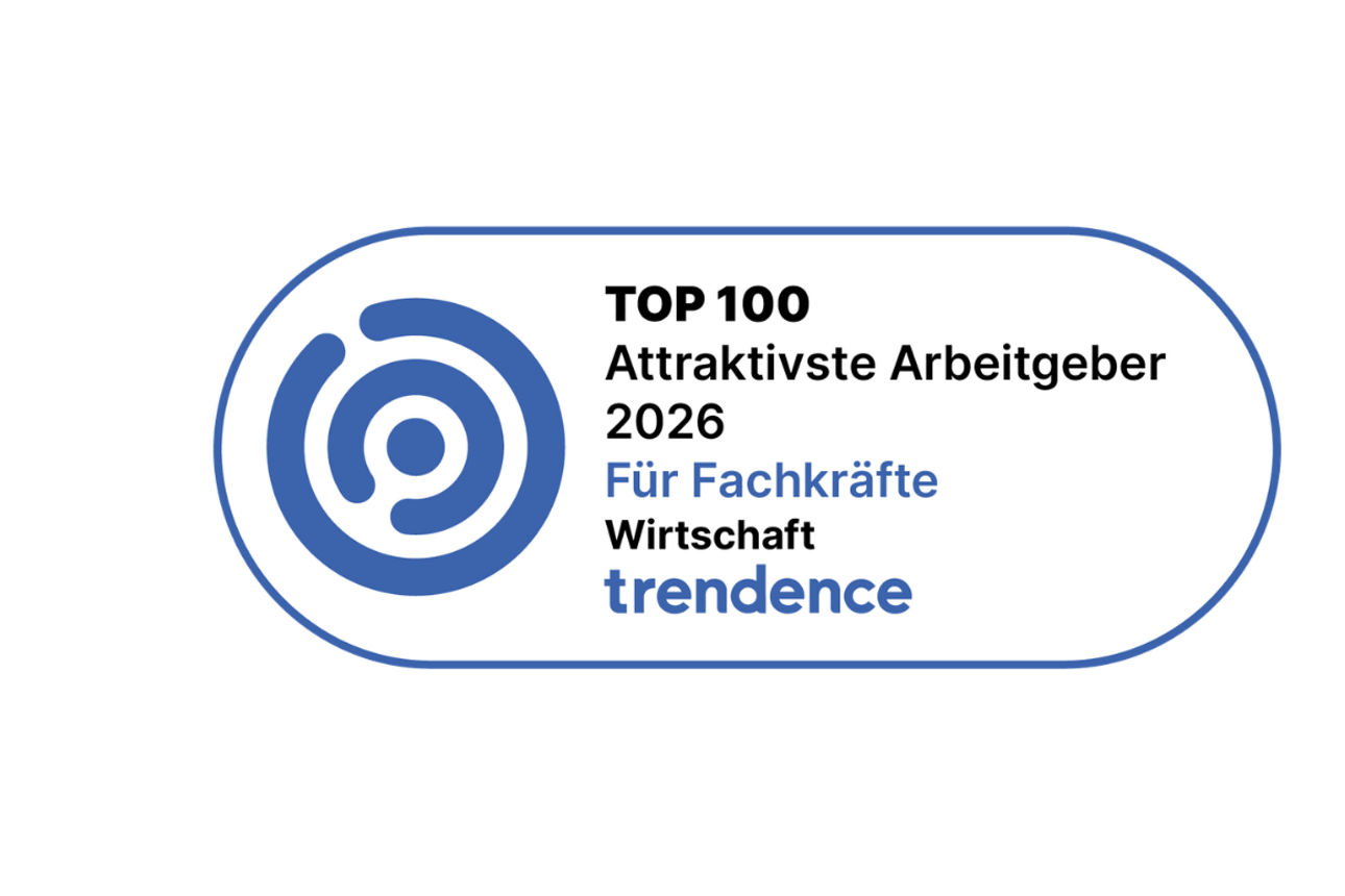 Top 100 Attraktivste Arbeitgeber 2026 für Fachkräfte Siegel von trendence 