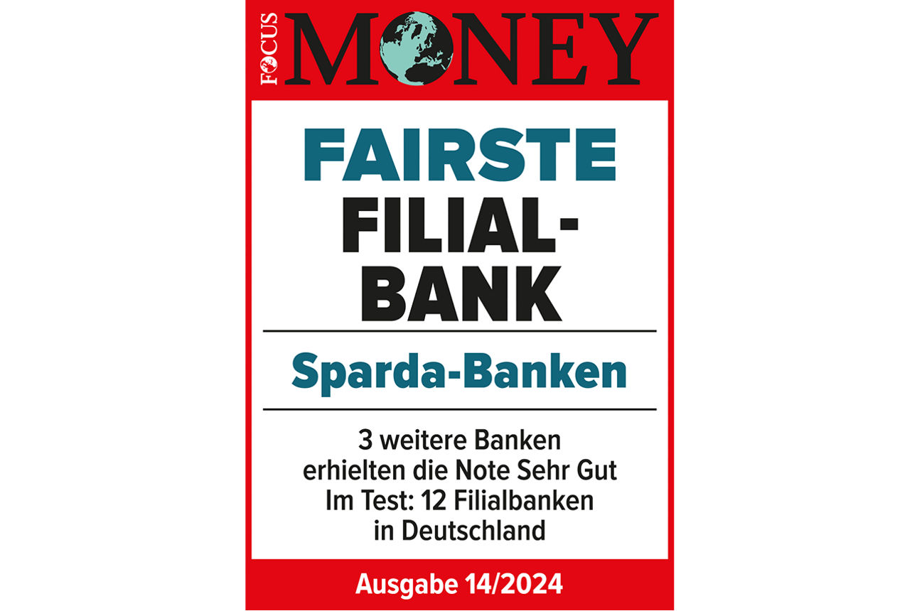 Testsieger-Auszeichnung der Sparda-Banken als fairste Filialbank