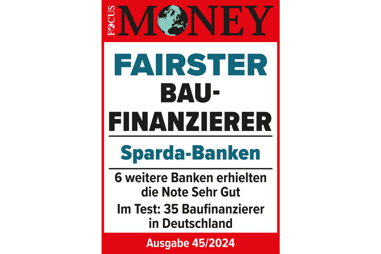 Logo des offiziellen Testsiegels als fairster Baufinanzierer