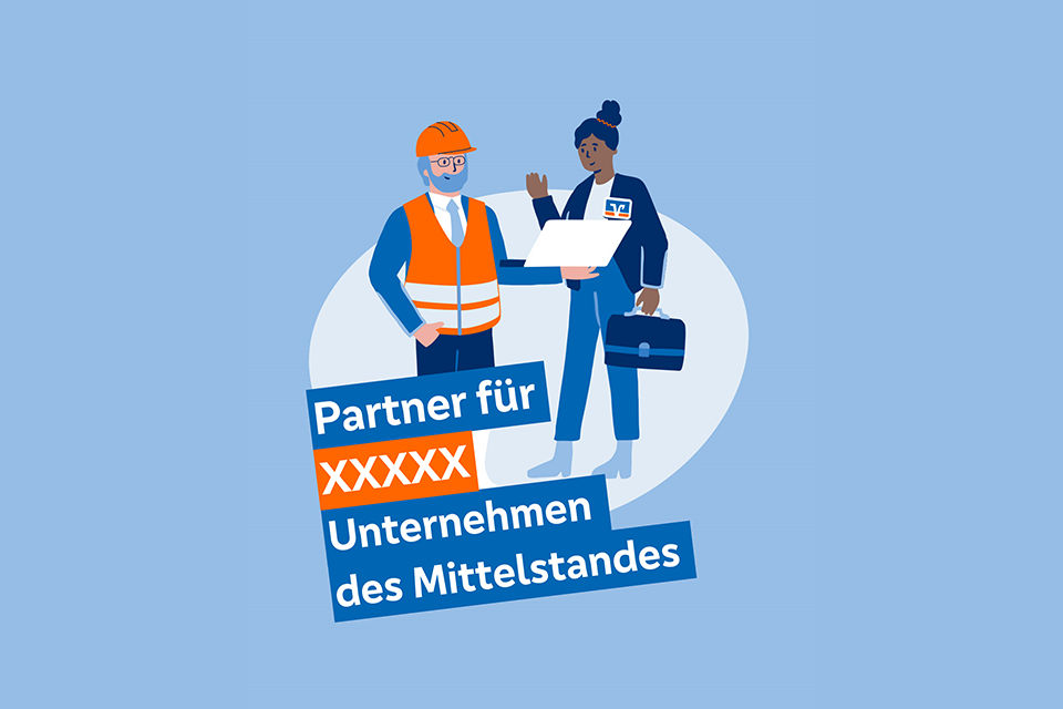 Illustration, die zeigt, wie viele Partnerschaften mit Mittelstandsunternehmen bestehen