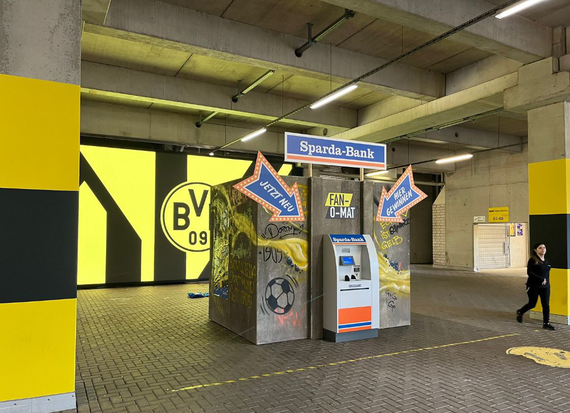 Foto von unserem Fan-O-Mat im Stadion