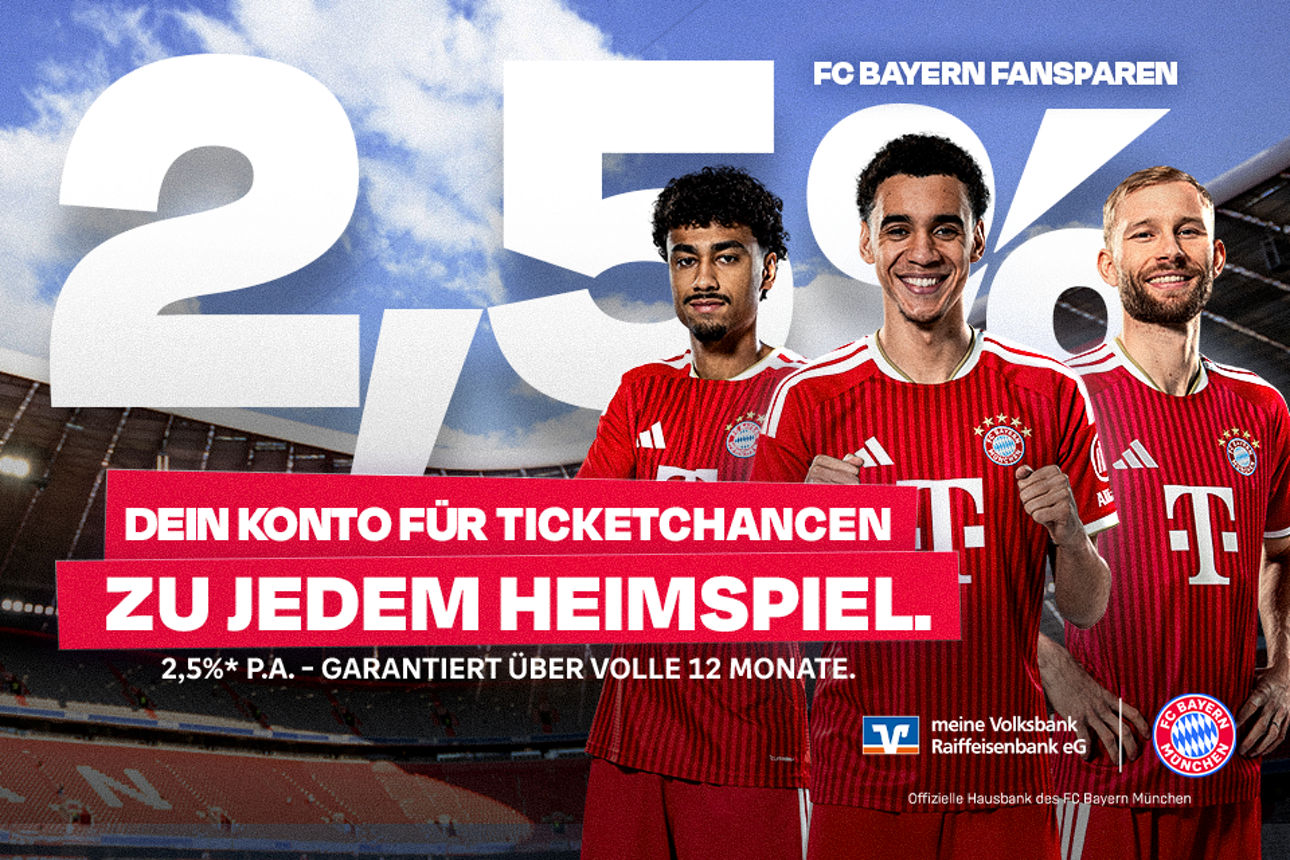 FC Bayern Fansparen 2,5% Aktionszins