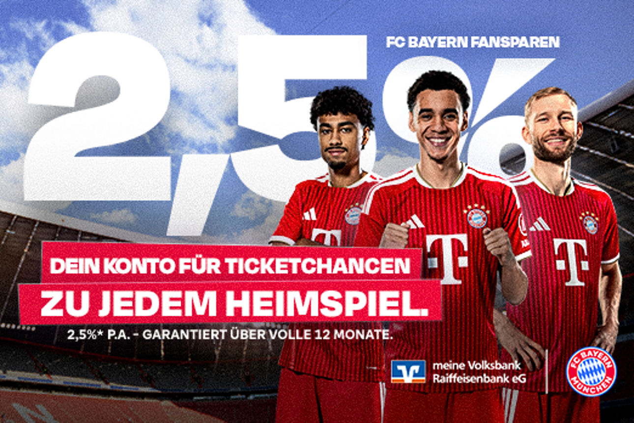 FC Bayern Fansparen 2,5% Aktionszins