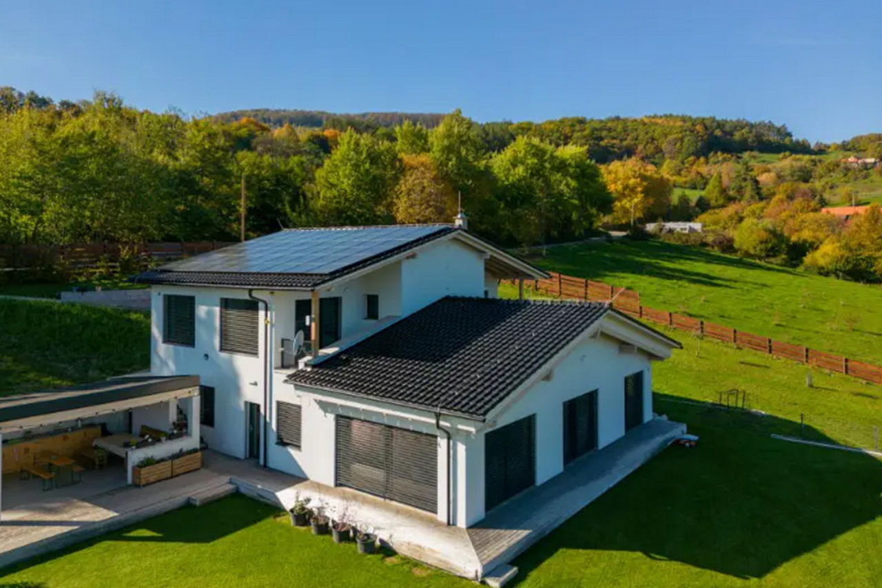Haus mit Photovoltaik