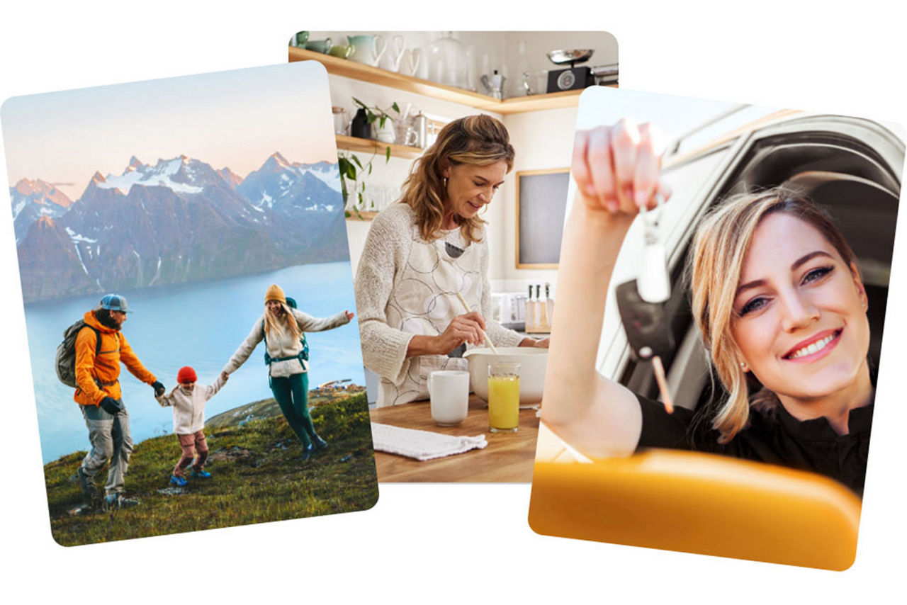 Bildercollage (Urlaub/Küche/Auto)