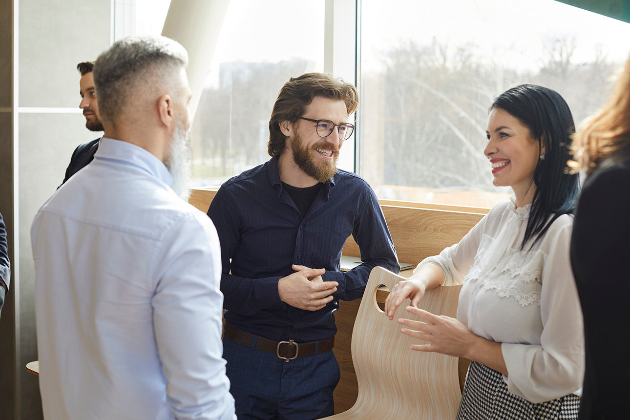 Menschen im Gespräch