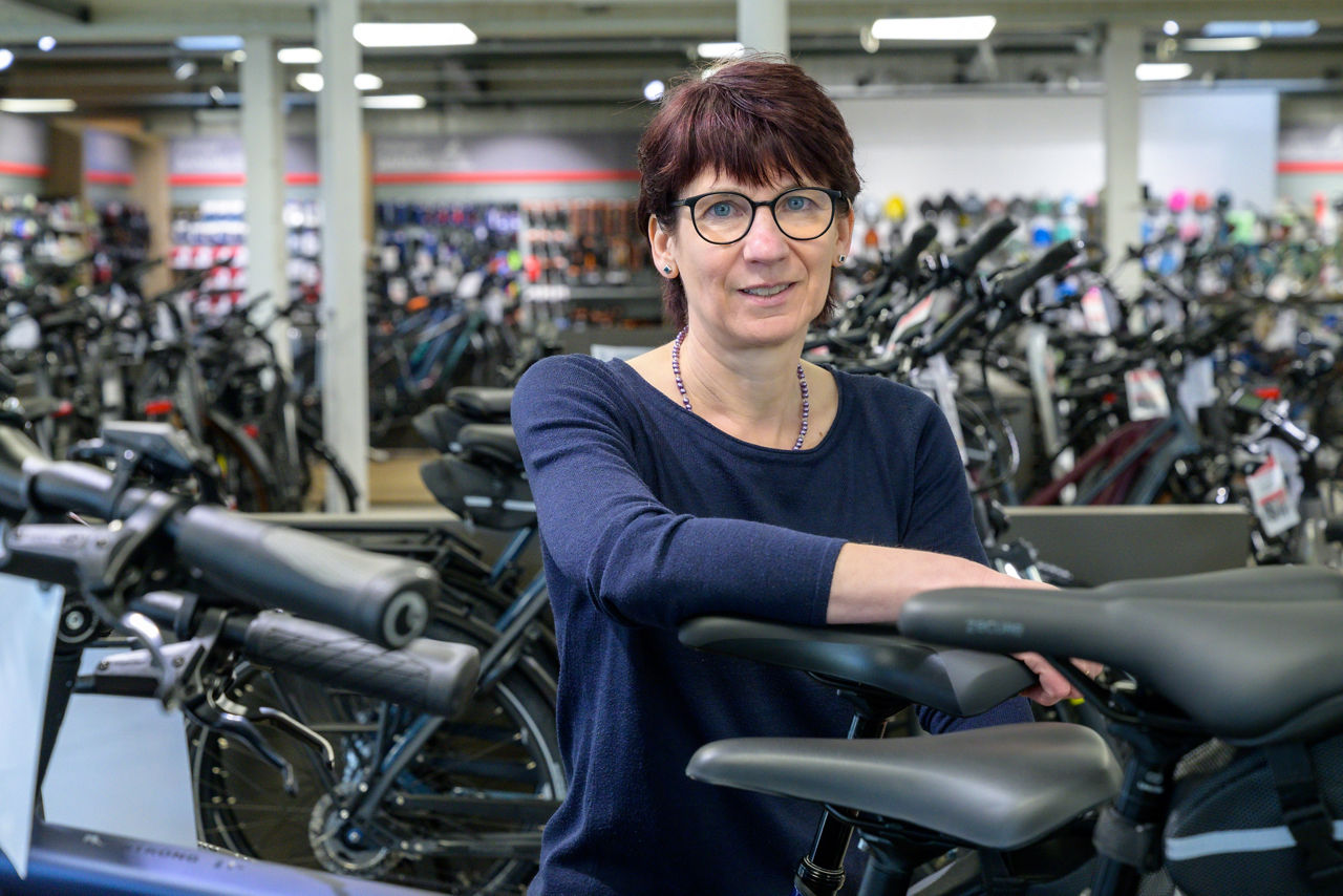 Karina Sandau, Inhaberin Fahrrad Sandau