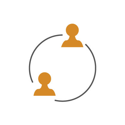 Als Symbol dargestellter Kreislauf