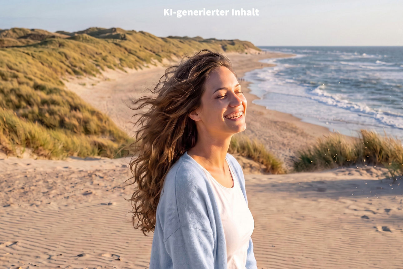Junge Frau am Strand