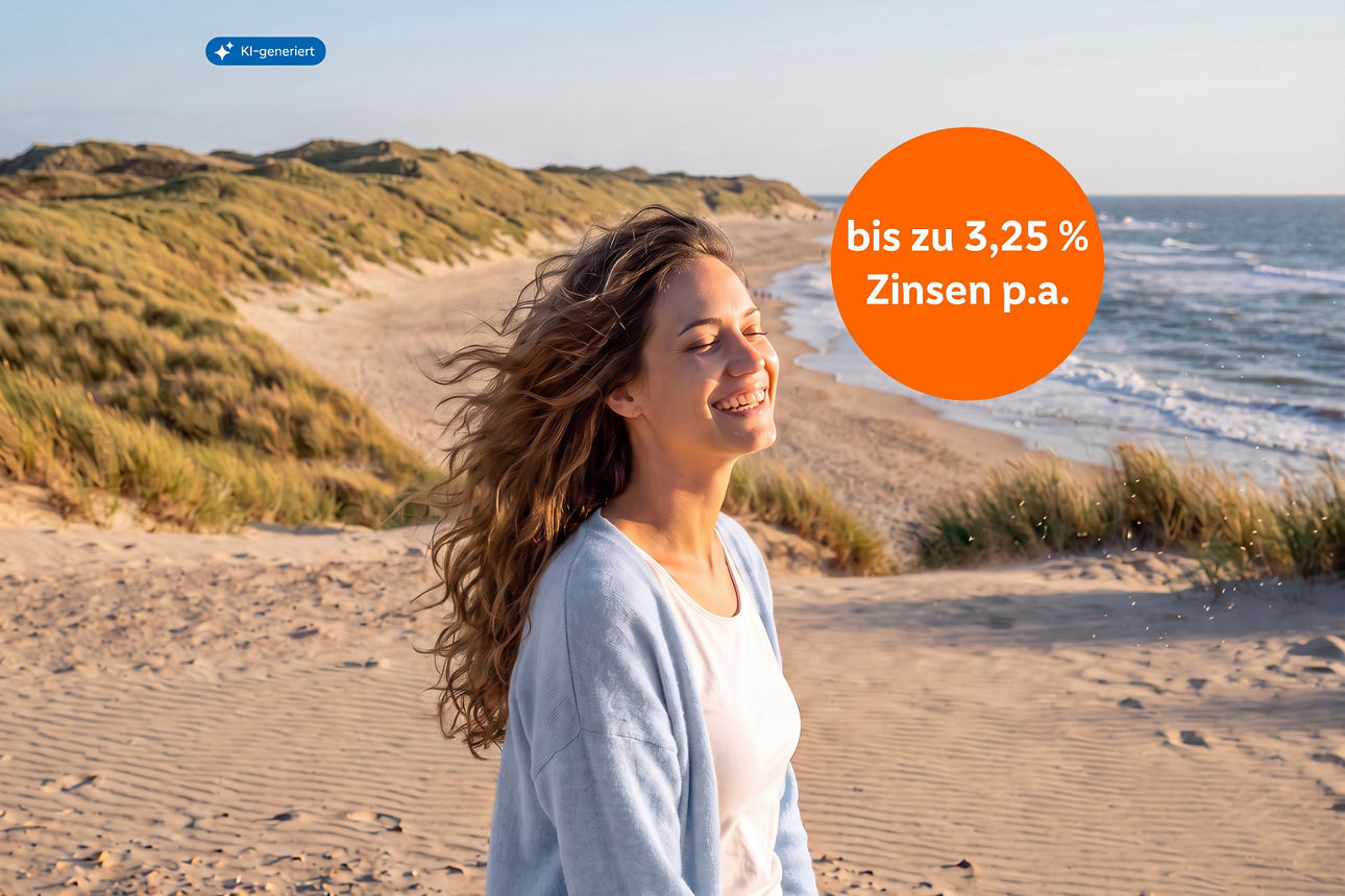 Bis zu 3,25 % Zinsen sichern!
