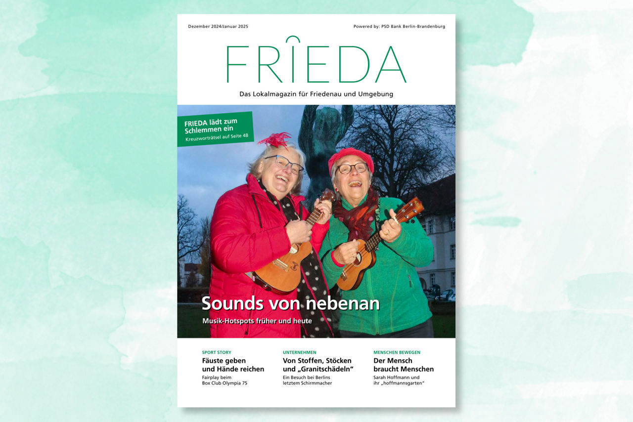 Titelbild der Frieda zeigt zwei Musikerinnen