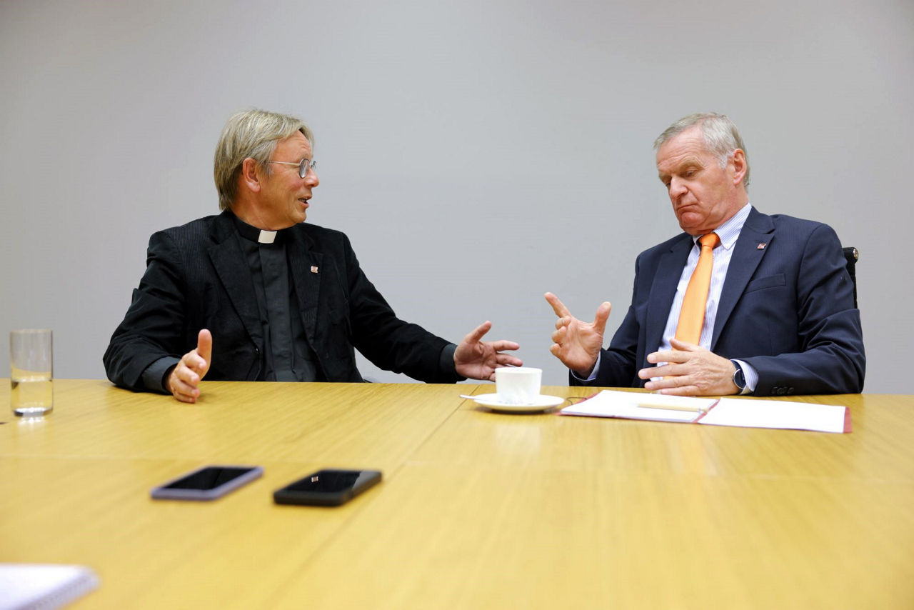 Dr. Georg Rüter und Dr. Karl Jüsten haben Anfang 2025 den Weg für die Fusion der beiden Banken geebnet.