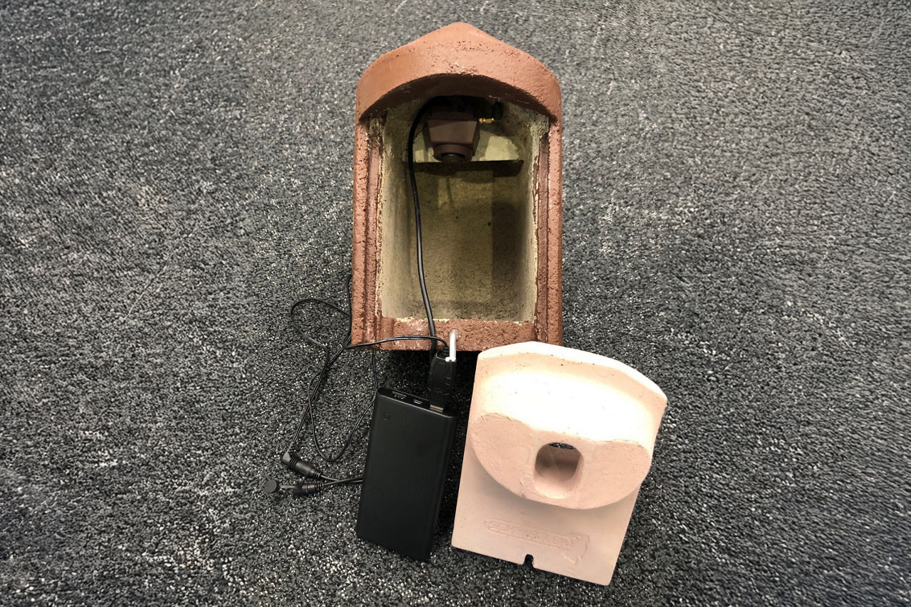 Nistkasten mit WLAN-Kamera