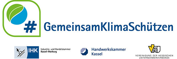 Transparent mit der Aufschrift „Gemeinsam das Klima schützen