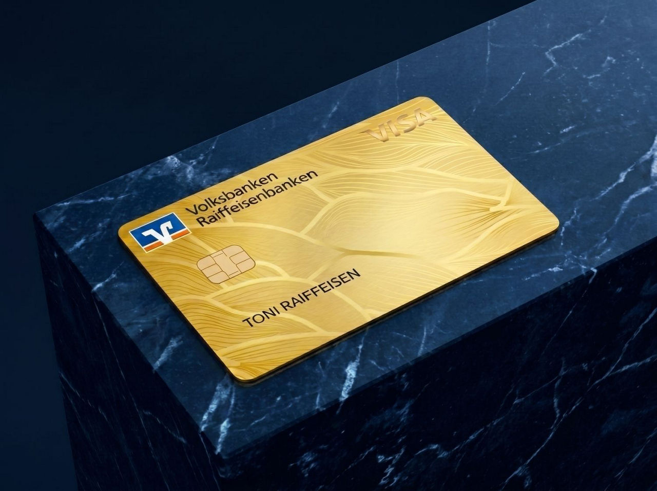 Illustration der VISA Gold Card im Motiv Naturliebe (KI-Generiert)