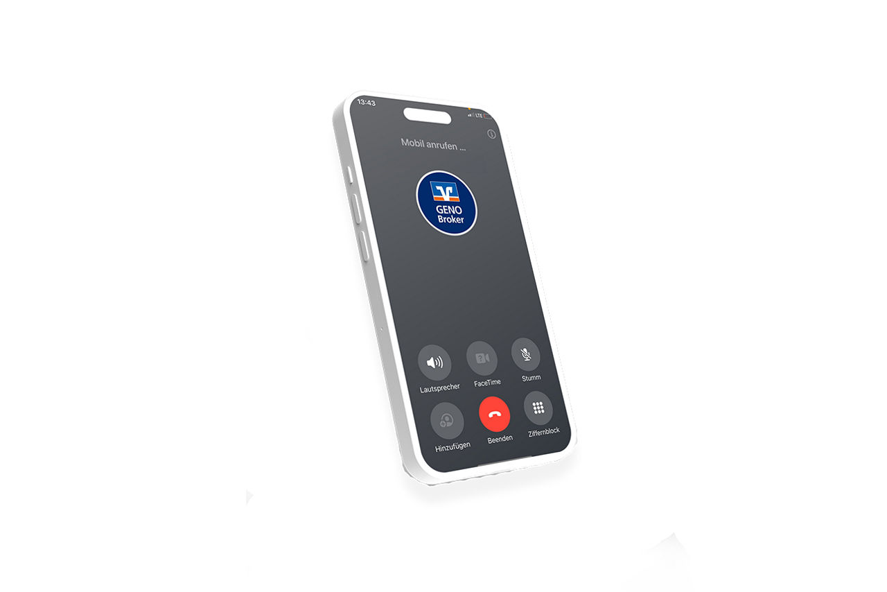 Ansicht eines Mobiltelefons