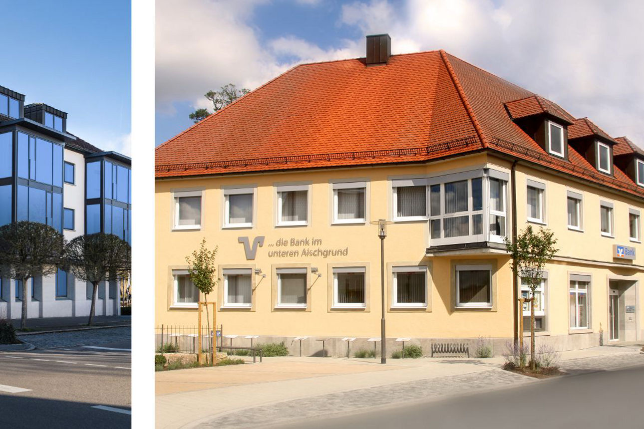 Bild von Bankgebäude der Hauptstelle der Raiffeisenbank Bad Windsheim eG