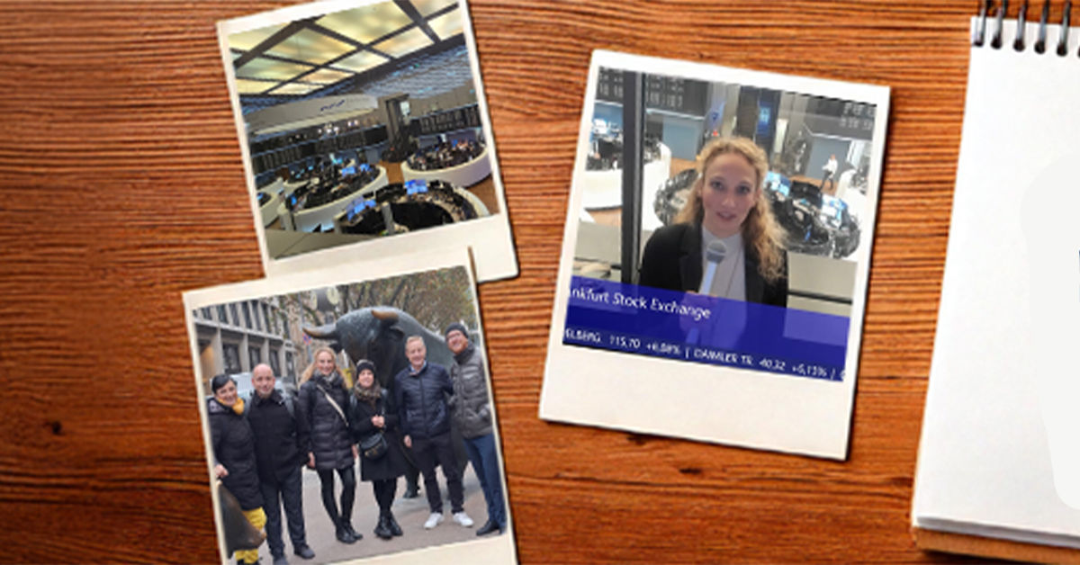 3 Polaroids mit Impression vom Ausflug nach Frankfurt