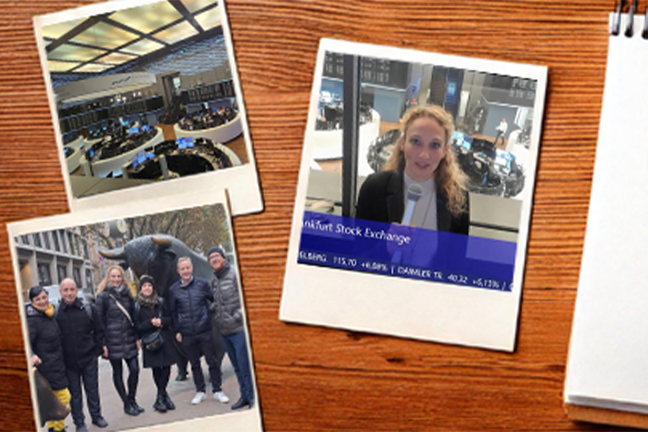 3 Polaroids mit Impression vom Ausflug nach Frankfurt