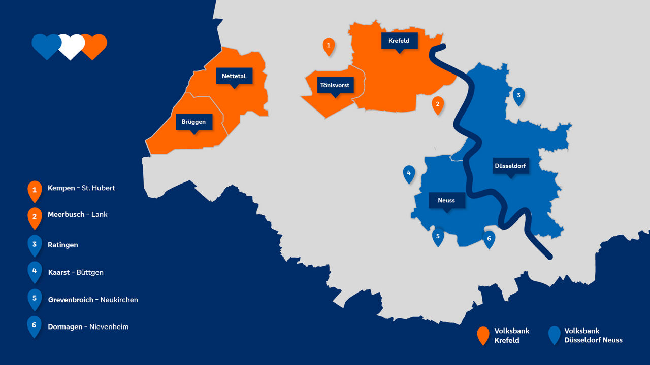 Neue Geschäftsgebiet - Illustrierte Karte