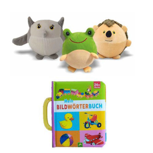 Geschenke Weltsparwoche KNUFFS-Plüschtiere oder Bilderwörterbuch