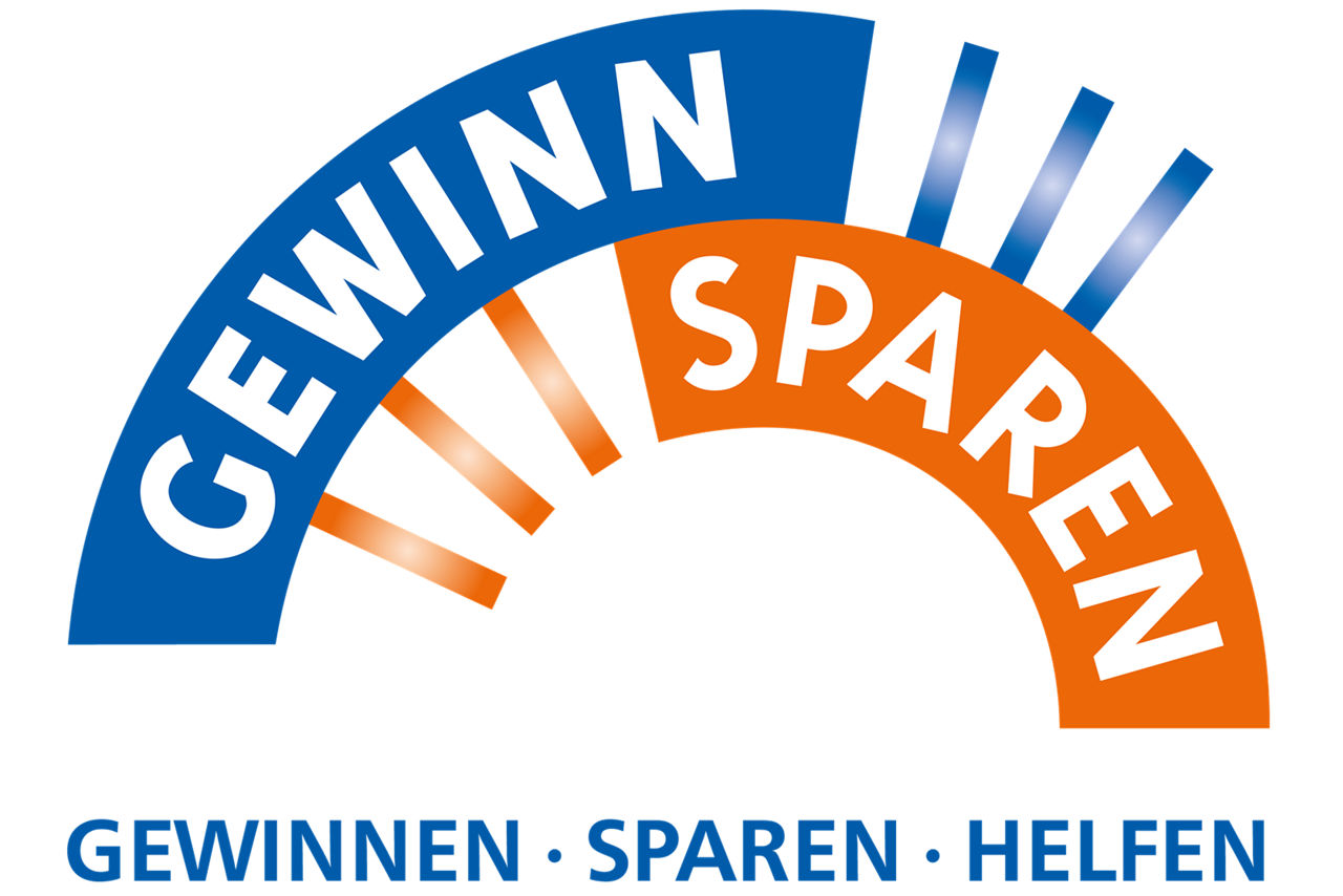 Logo vom Gewinnsparen: Gewinnen, Sparen, Helfen