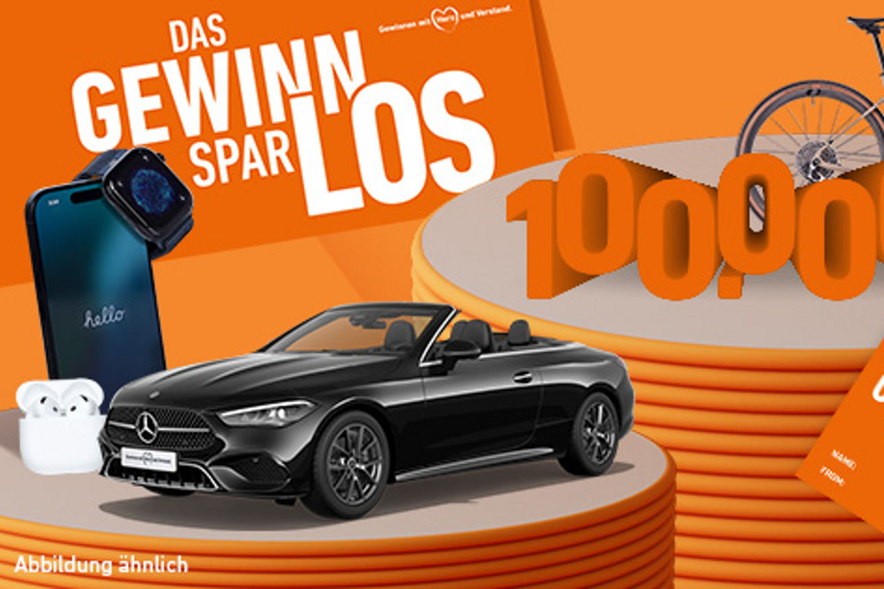 Mit monatlichen Beiträgen sparen Sie und haben zugleich die Chance auf großartige Gewinne.