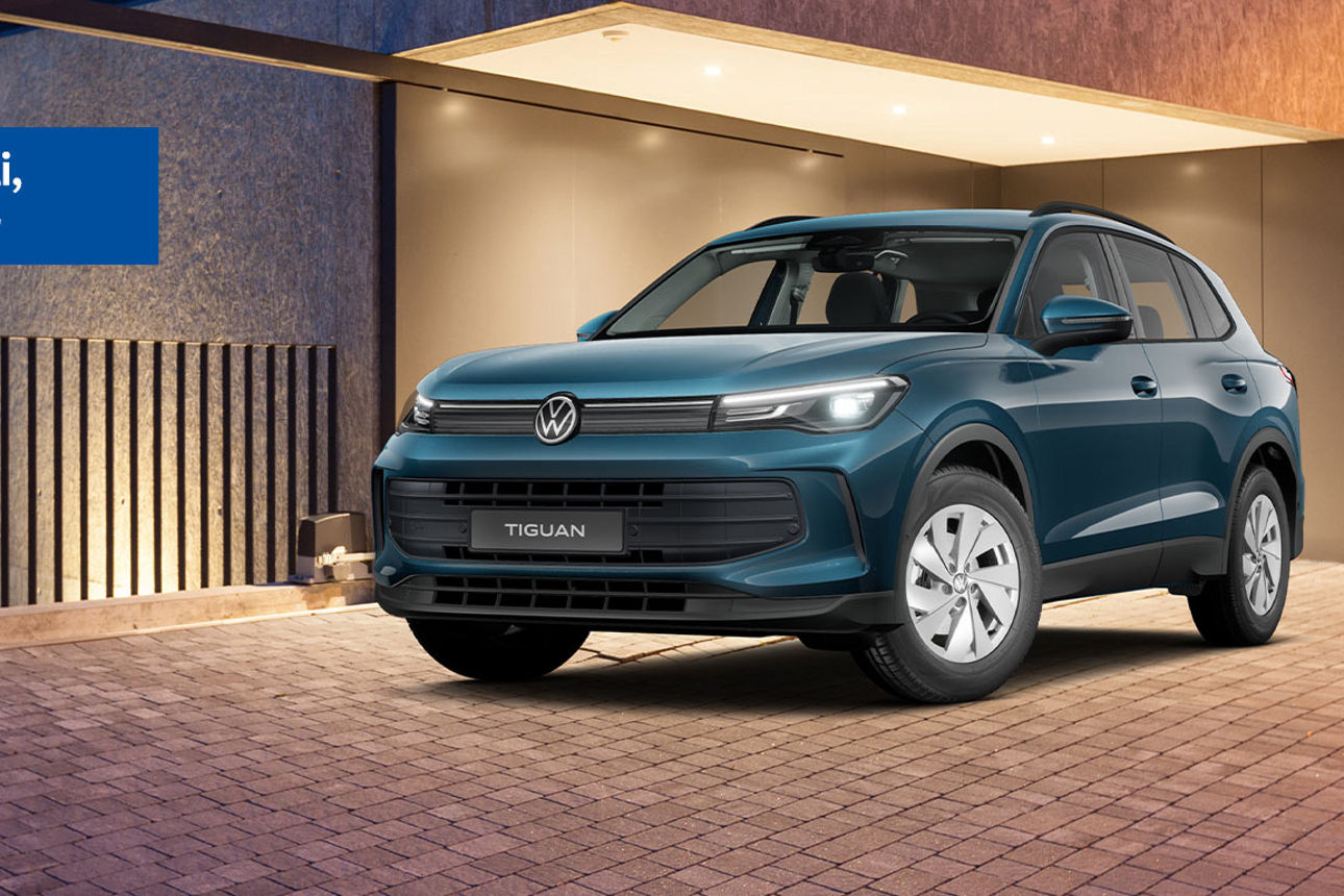 Ein blauer VW