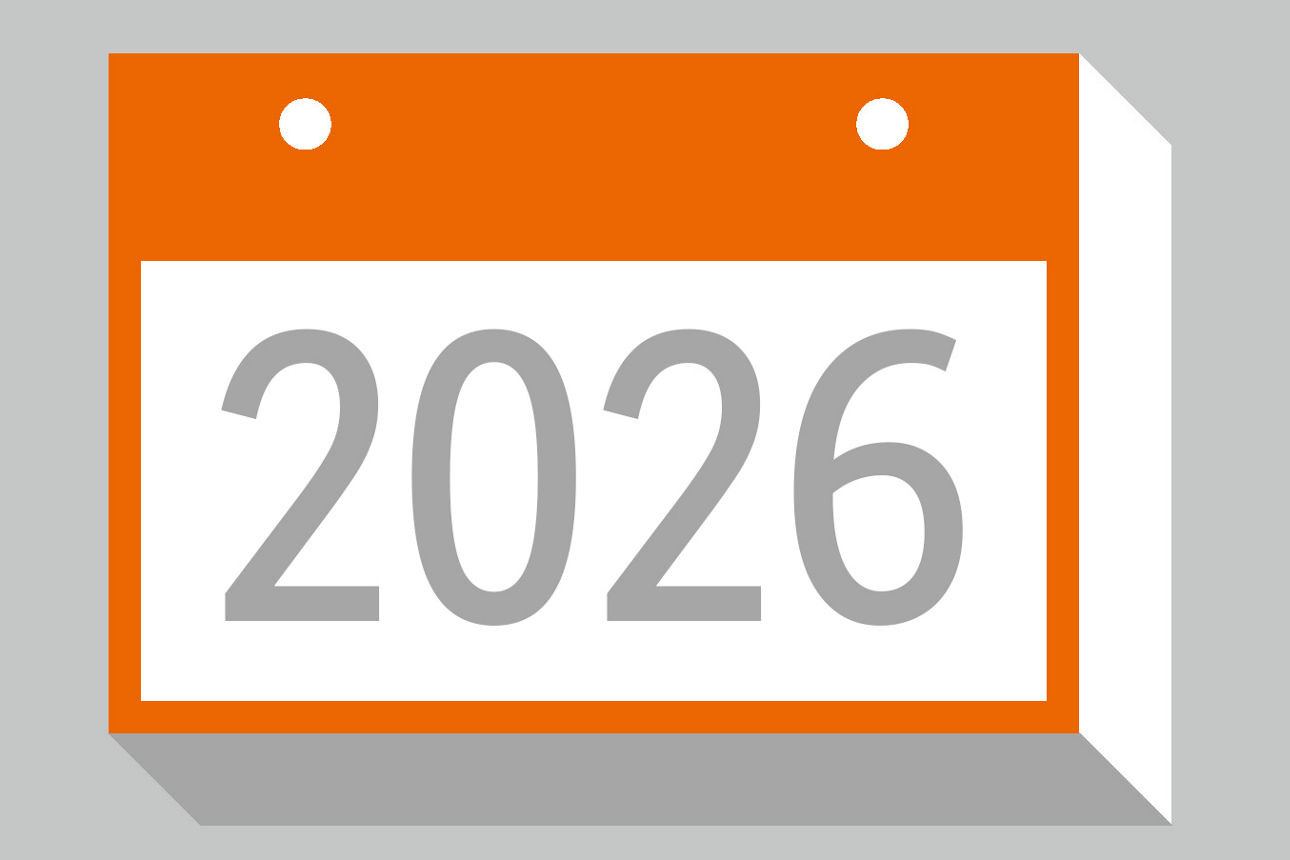 Abbildung der Jahreszahl 2026